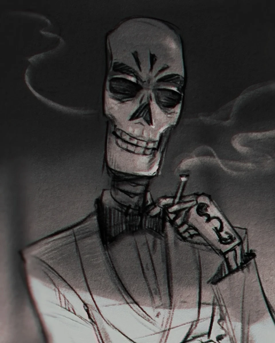 Sharp as always, Calavera